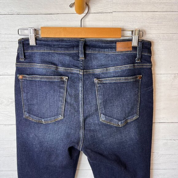Judy Blue Jeans Womens SZ 11/30 Fremont High Rise Dark Wash Skinny Cotton Blend - Picture 13 of 16
